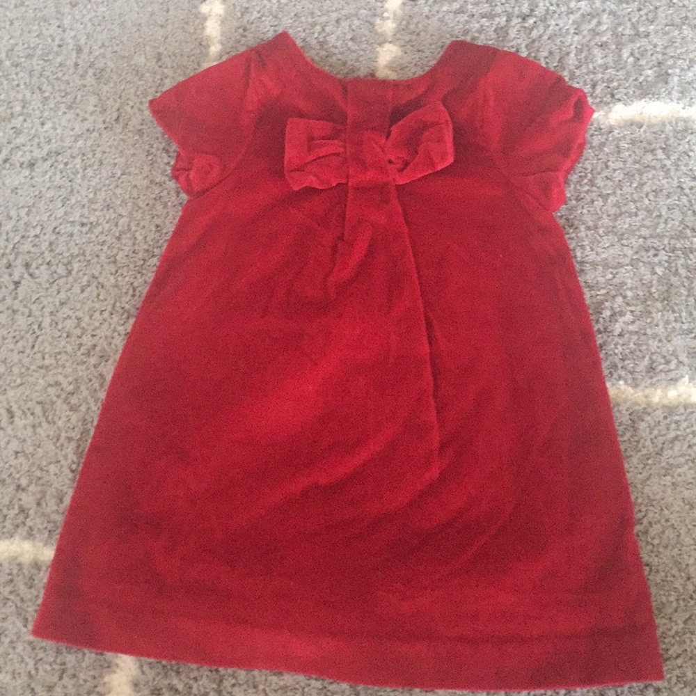 Jacadi Red Velvet 12 Month Holiday Dress
